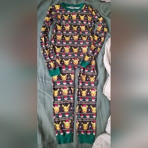 Hanna Andersson Pokemon Collection Organic Cotton Pikachu Christmas Pajama Set
